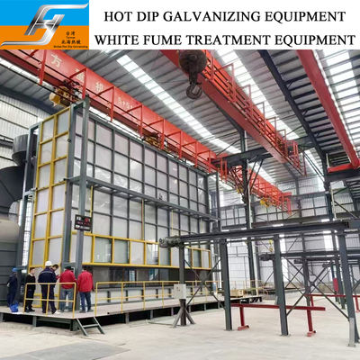 Línea de galvanizado por inmersión en caliente de alta eficiencia y respetuosa con el medio ambiente con horno de caldera de zinc de control inteligente