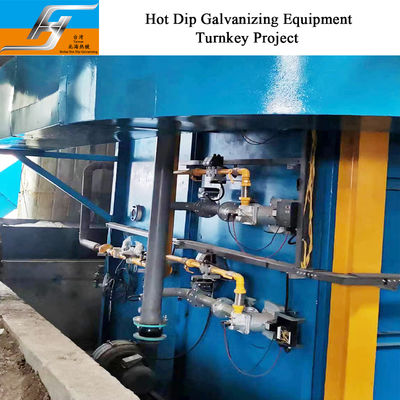 Horno de galvanización por inmersión en caliente con quemador de alta velocidad a pulso para galvanizar piezas de acero y diseño de caldera personalizado